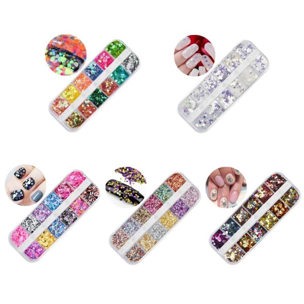 2 PCS Nail Art Butterfly Laser Symphony Sequins, Specification:26