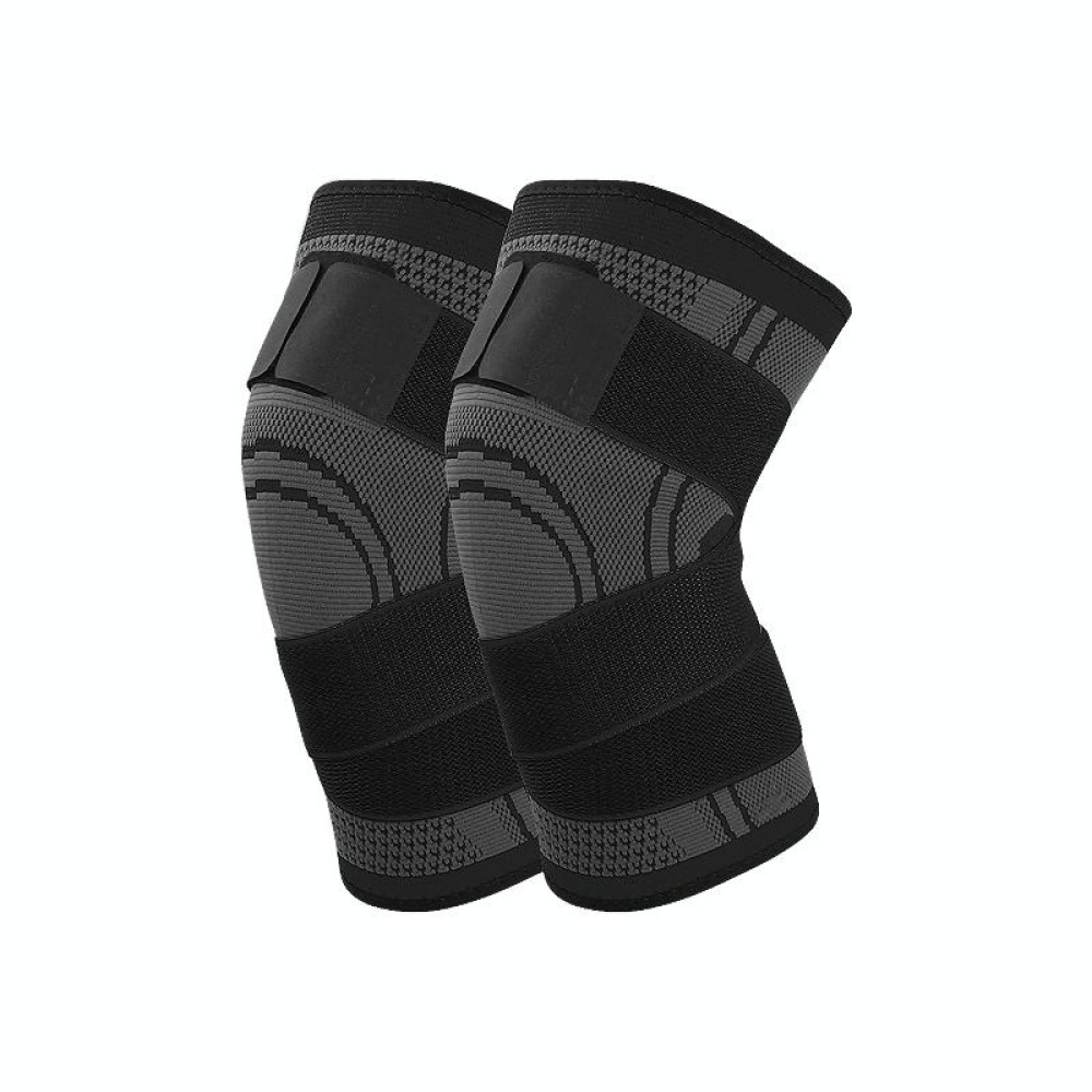 Fitness Running Cycling Bandage Knee Support Braces Elastic Nylon Sports Compression Pad Sleeve, Size:s(Black)