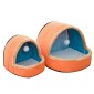 Pet Dog Cat  Warm Soft Bed Pet Cushion Dog Kennel Cat Castle Foldable Puppy House with Toy Ball, Size:M(Camel Color)