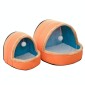 Pet Dog Cat  Warm Soft Bed Pet Cushion Dog Kennel Cat Castle Foldable Puppy House with Toy Ball, Size:M(Orange)