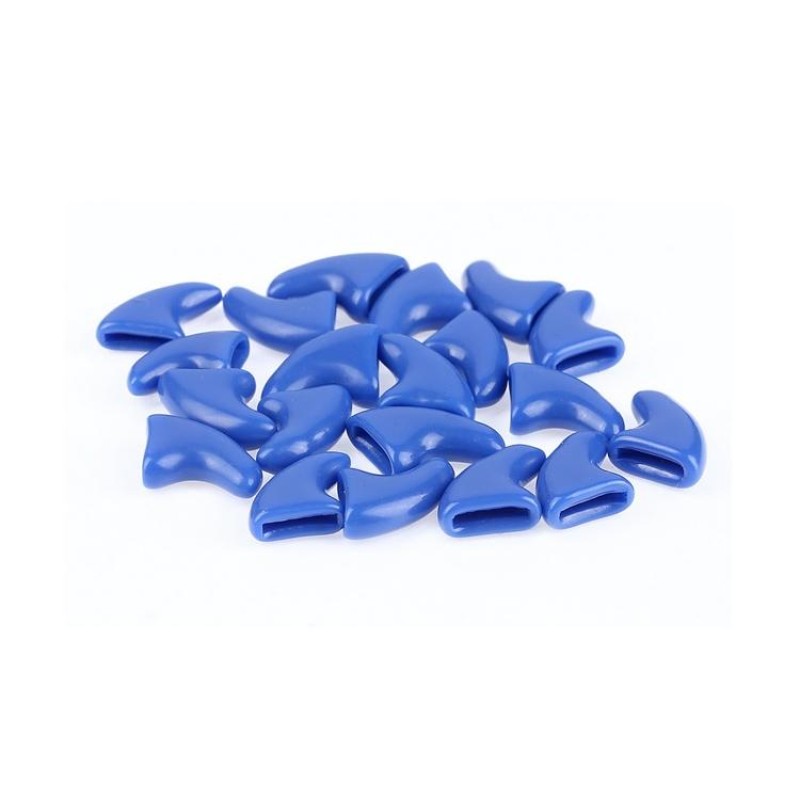 20 PCS Silicone Soft Cat Nail Caps / Cat Paw Claw / Pet Nail Protector/Cat Nail Cover, Size:S(Blue)