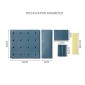 Punch-Free Household Small Storage Racks For Kitchen & Bathroom Wall Finishing Racks(Blue)