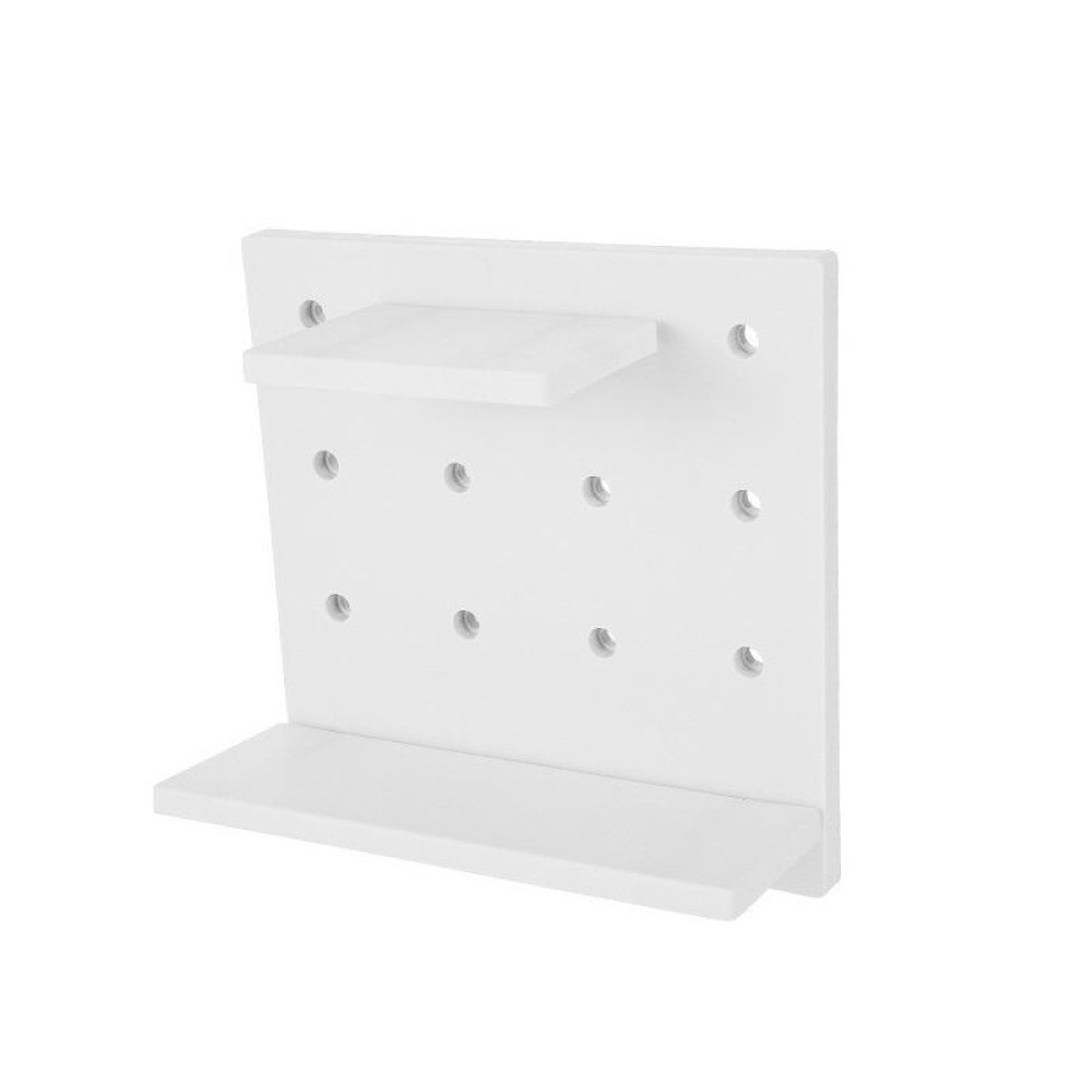 Punch-Free Household Small Storage Racks For Kitchen & Bathroom Wall Finishing Racks(Gray-white)