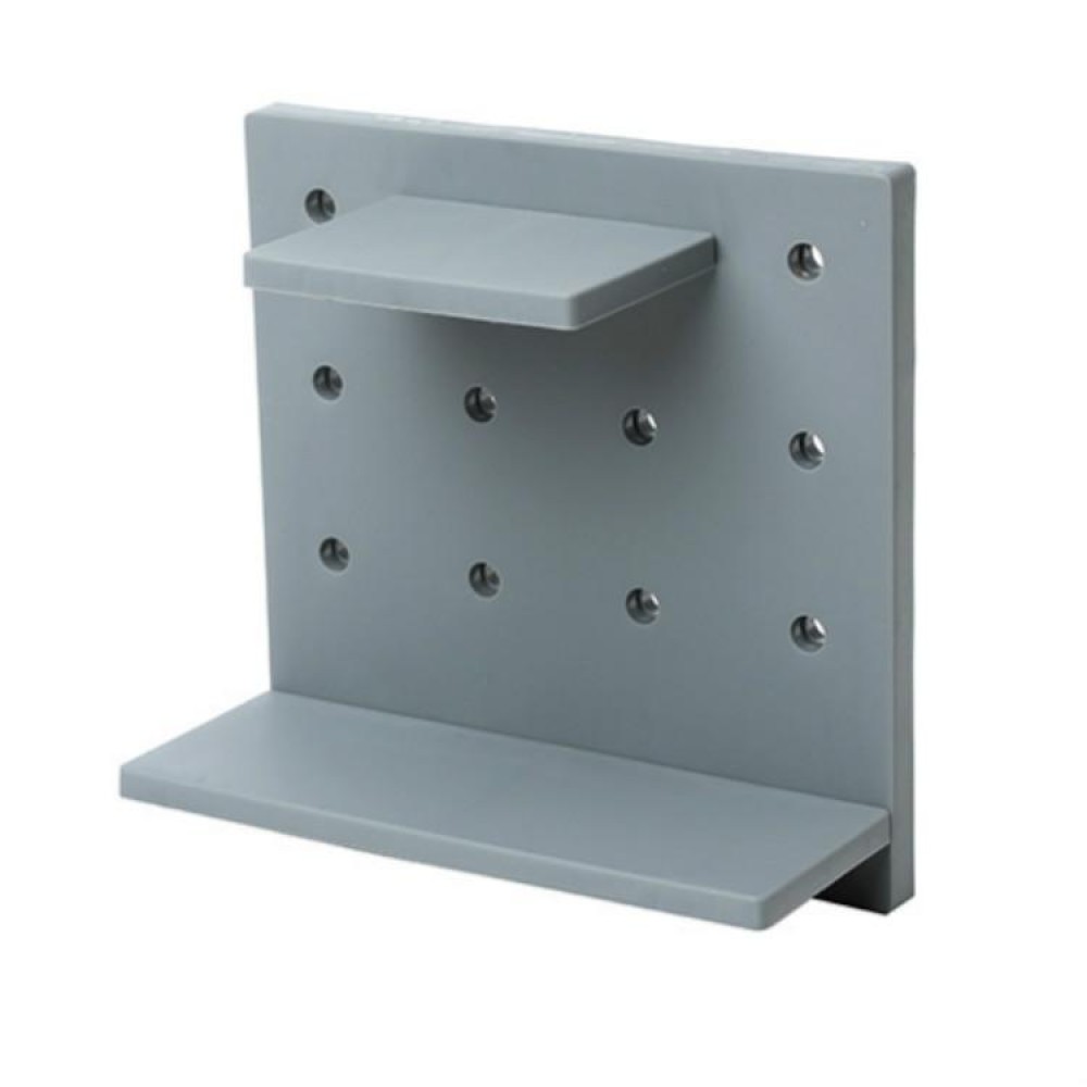 Punch-Free Household Small Storage Racks For Kitchen & Bathroom Wall Finishing Racks(Gray)