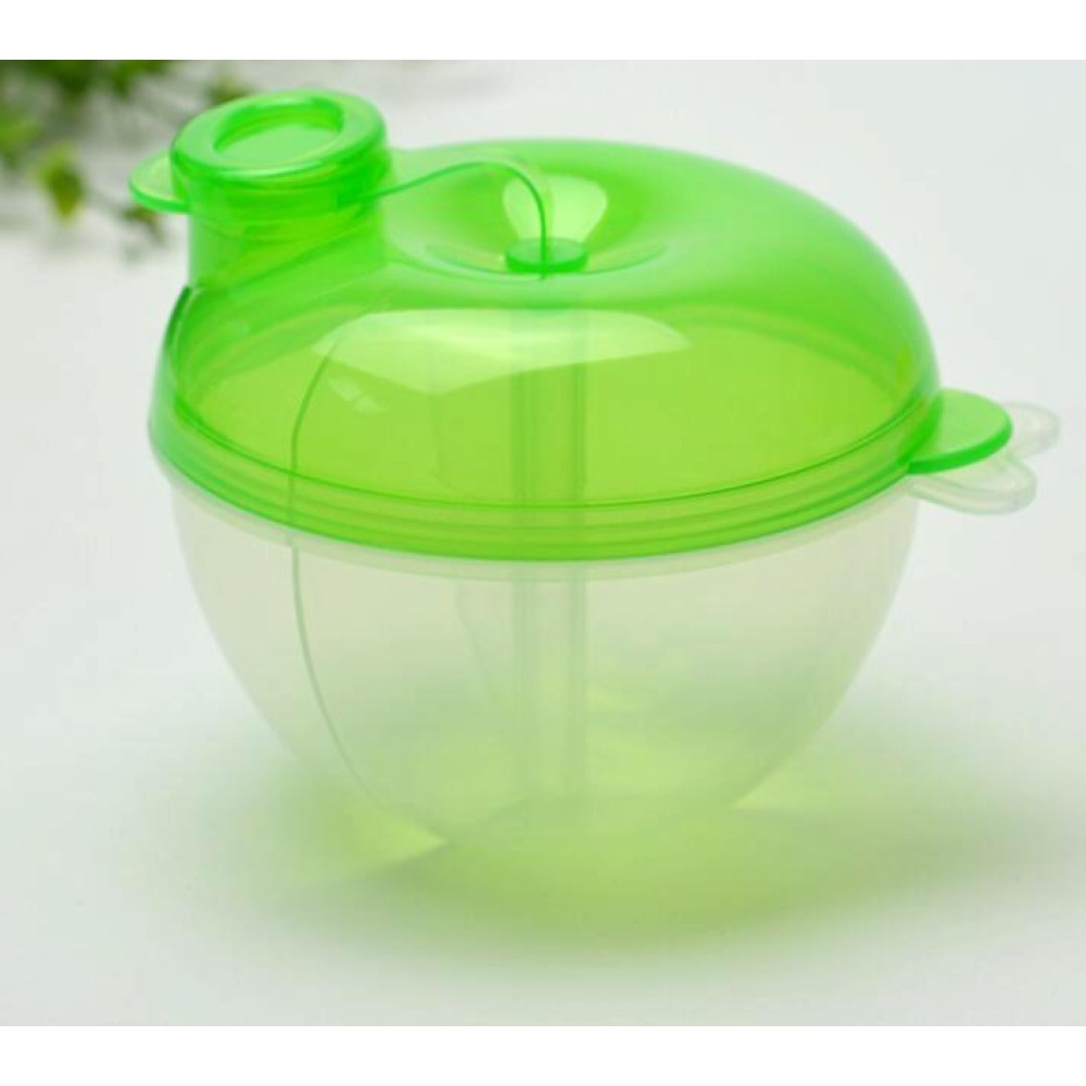 5 PCS Baby Milk Powder Formula Dispenser Food Container Storage Feeding Box 3 Layer Leakproof Travel Storage Box for Kids Toddler(Green)