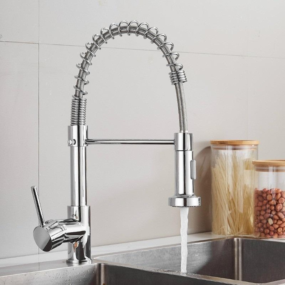 Kitchen Faucet Hot & Cold Water Tank Valve Sink Faucet, Specification: Electroplating Model