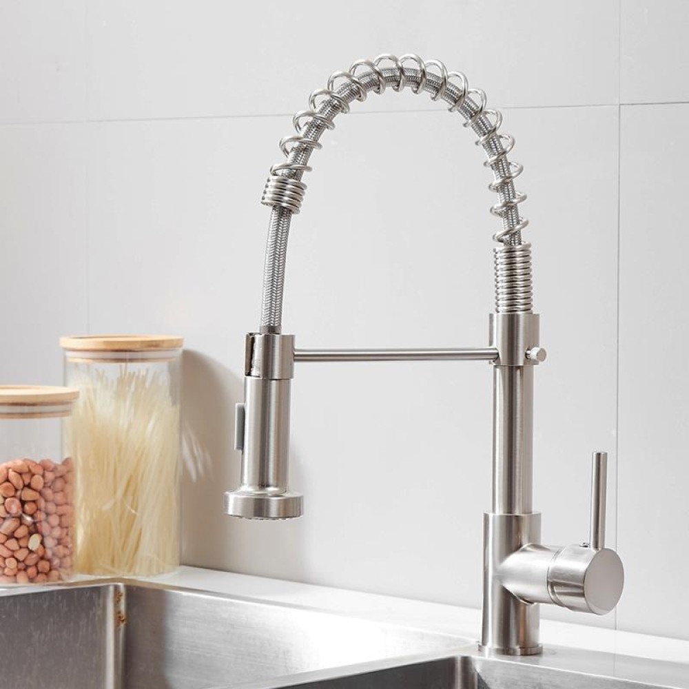 Kitchen Faucet Hot & Cold Water Tank Valve Sink Faucet, Specification: Brushed Model