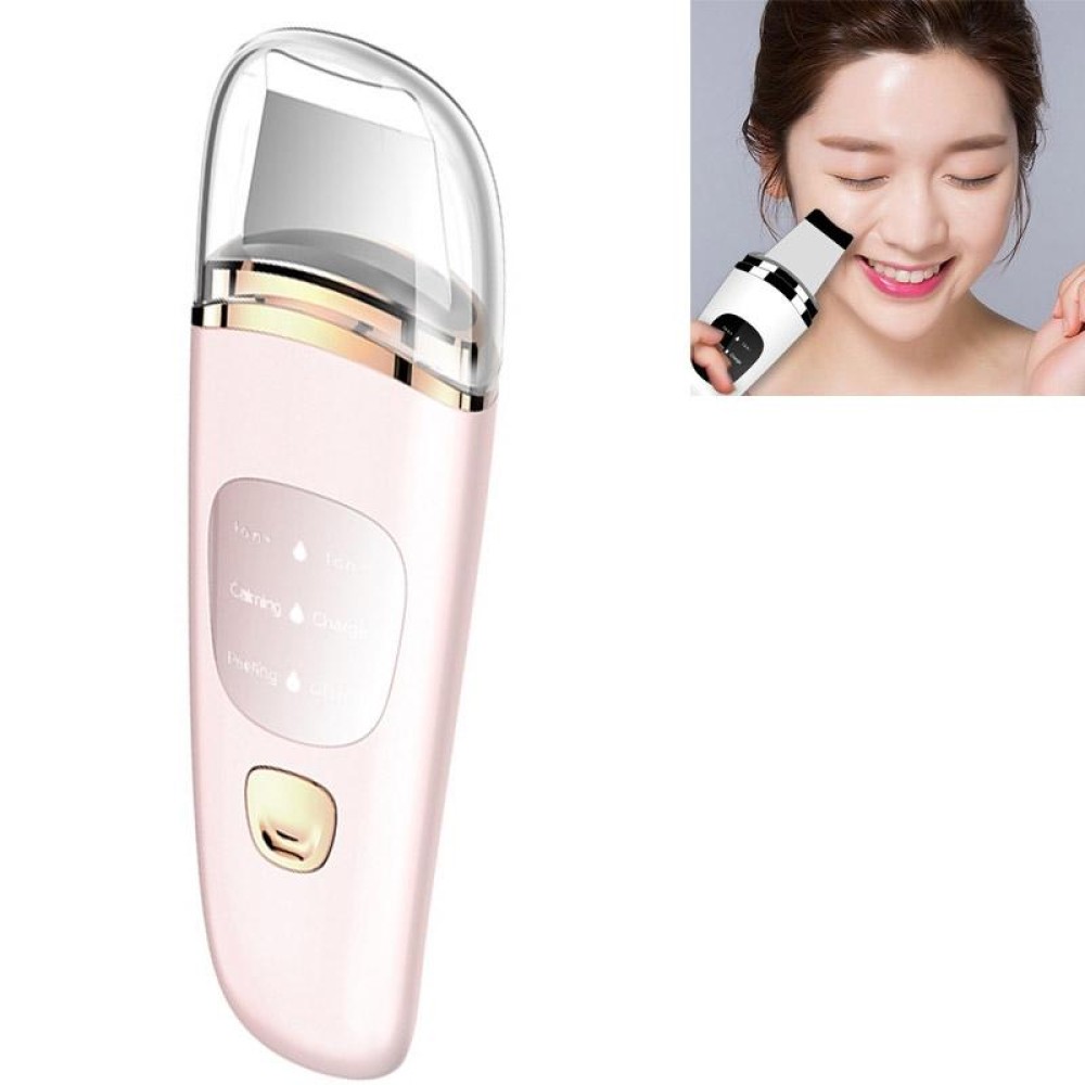 Ultrasonic Shoveling Machine Facial Peeling Beauty Instrument(Pink)