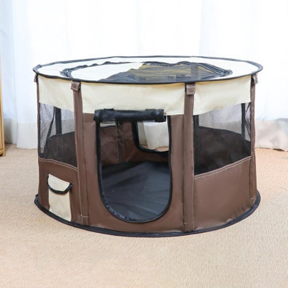 Pet Tent Dog Breeding Chamber Cat Delivery Room, Specification: Large 90x55cm(Brown)