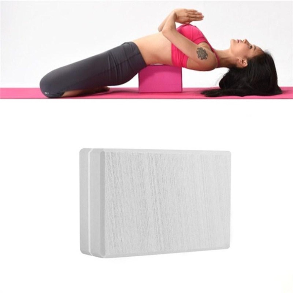 Two-color High-Density EVA Weighted Yoga Bricks Yoga Aids Dance Practice Bricks(Light Grey)