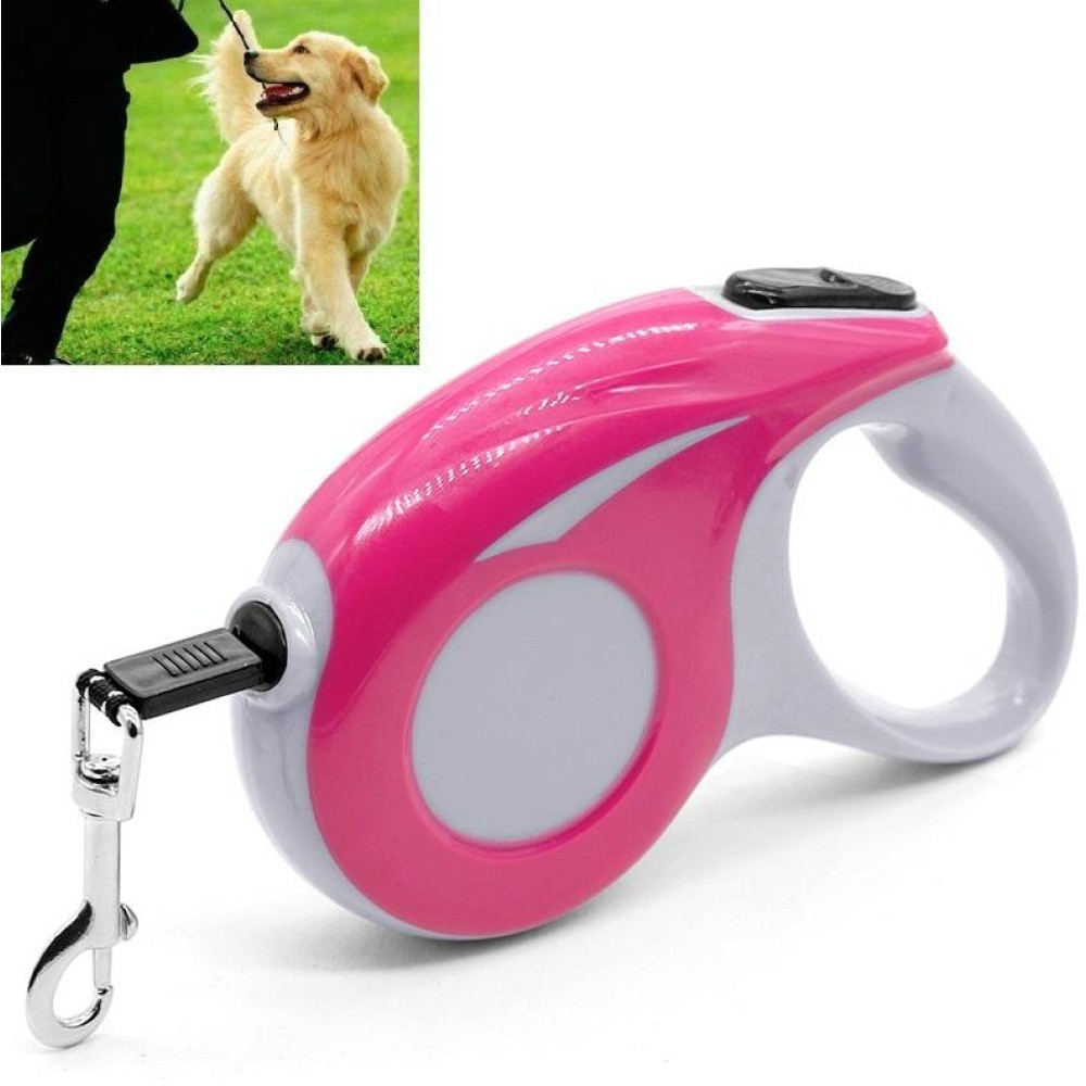 Automatic Pet Traction Device Household Dog Walking Retractable Traction Rope, Length:3m(Pink)
