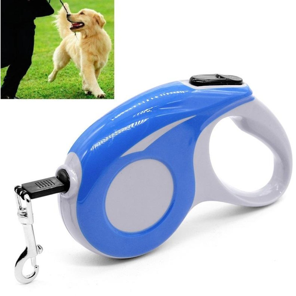 Automatic Pet Traction Device Household Dog Walking Retractable Traction Rope, Length:5m(Blue)