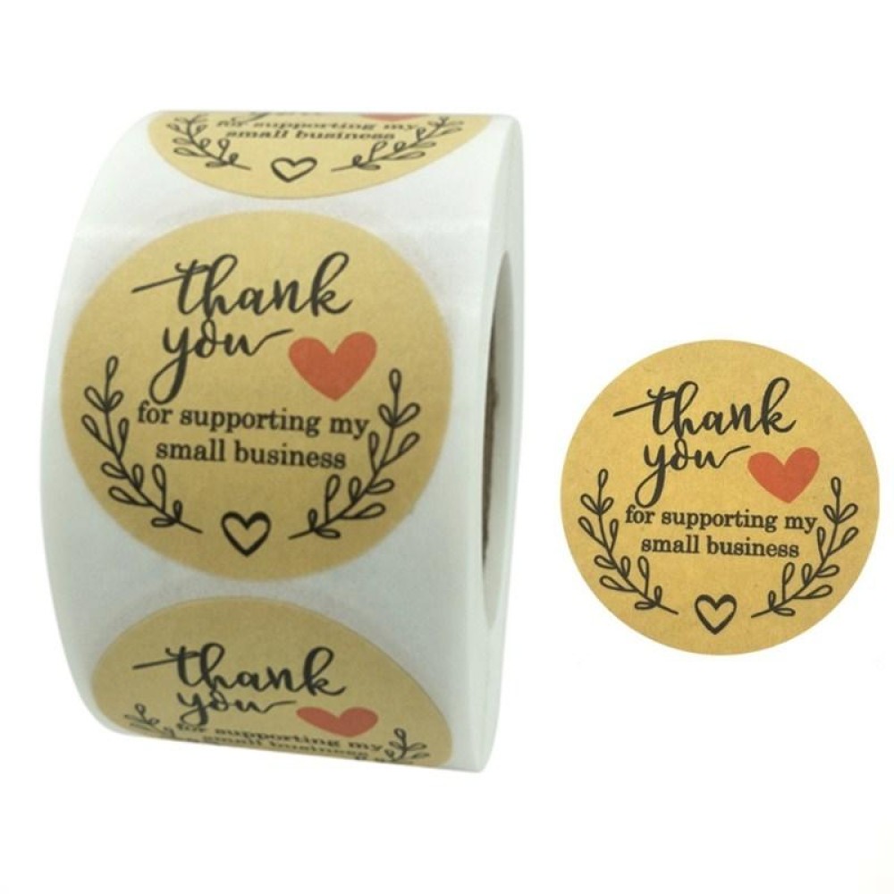 Rolls Thank You Stickers Baking Gift Sealing Sticker Wedding Holiday Label, Size: 5.0cm / 2inch