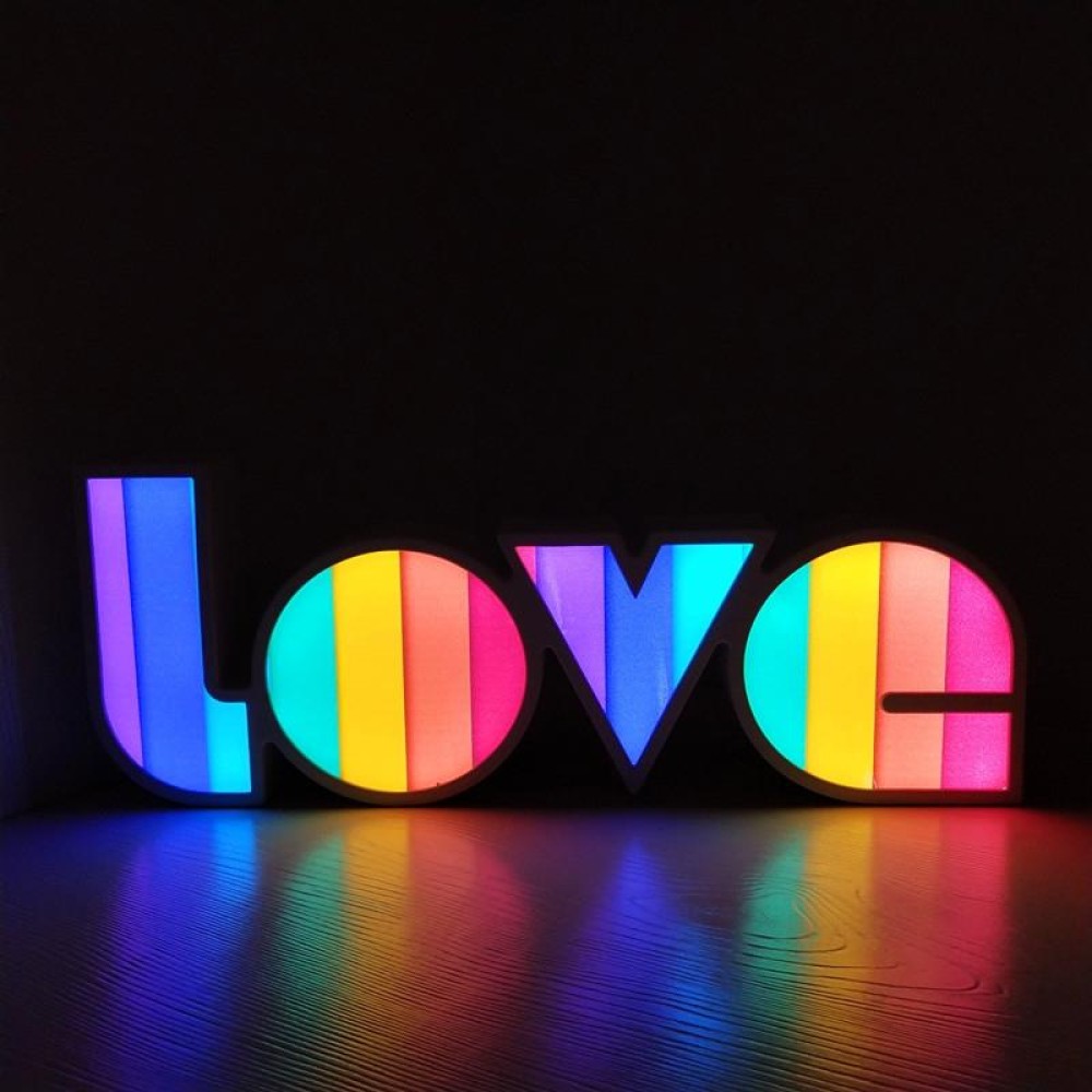 LED Letter Light Box Conjoined LOVE Shape Decoration Lamp(Light Box 1)