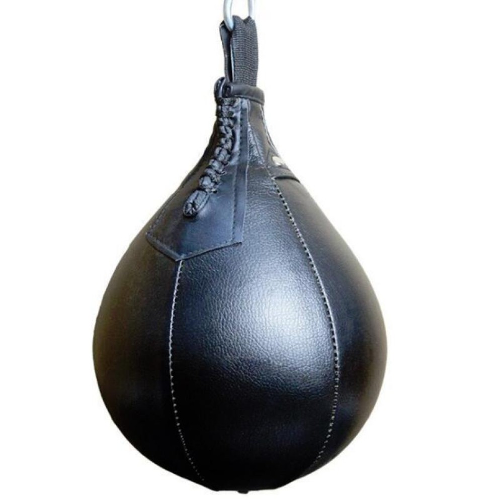 Boxing Speed Ball Fitness Vent Ball Adult Hanging Free Punching Bag(Pear Shape Black)