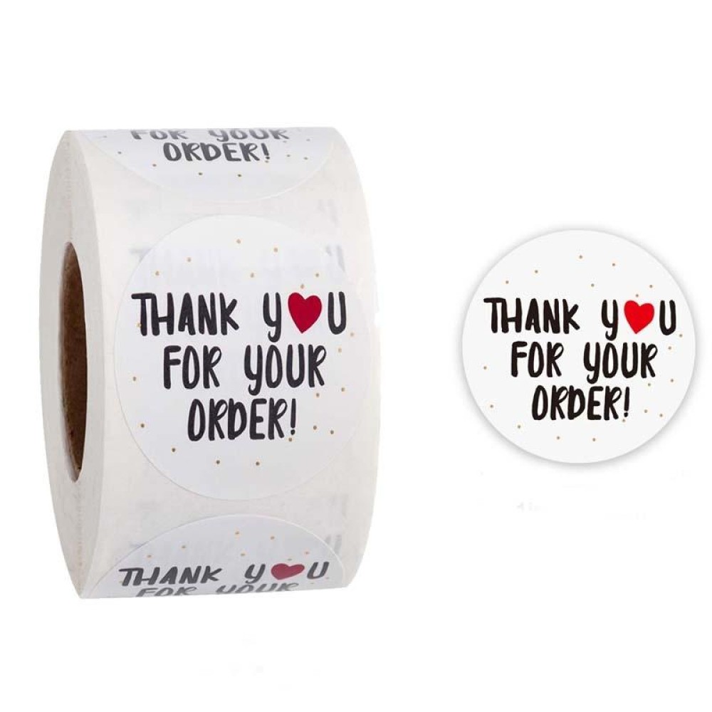 Roll Seal Stickers Thank You  Stickers  Wedding Decoration Stickers Label, Size: 2.5cm/1inch(A-10)