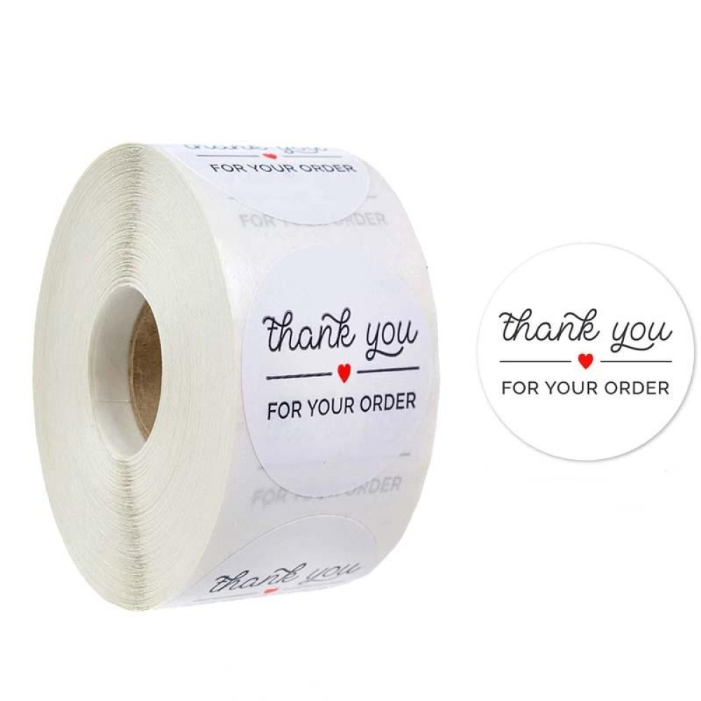 Roll Seal Stickers Thank You  Stickers  Wedding Decoration Stickers Label, Size: 2.5cm/1inch(A-12)
