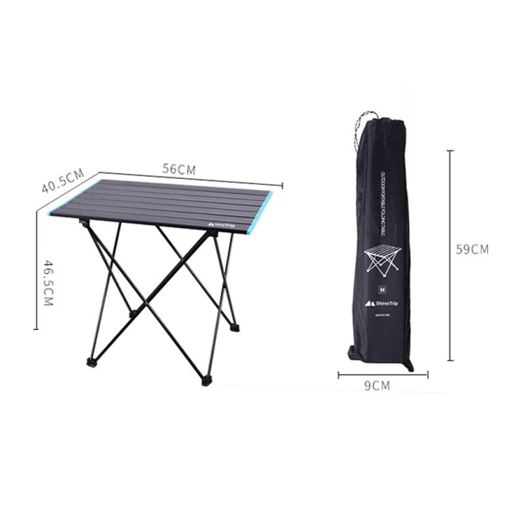 Outdoor Aluminum Alloy Folding Table Camping Picnic Portable Folding Table Barbecue Table Stall Small Dining Table, Size:Medium
