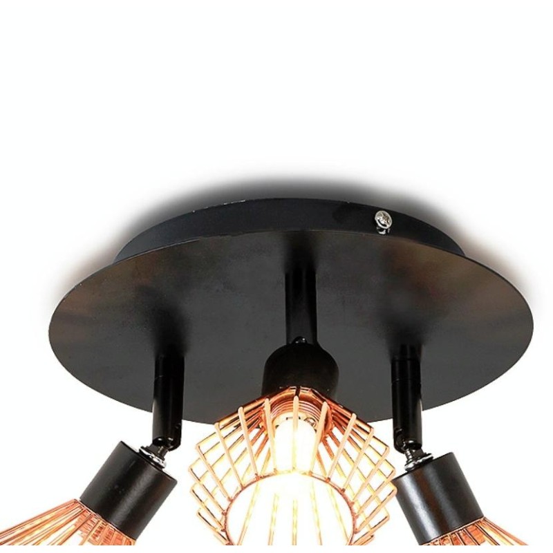 15W LED Bedroom Decoration Adjustable Lamp Three Heads Ceiling Spotlight(White Light)