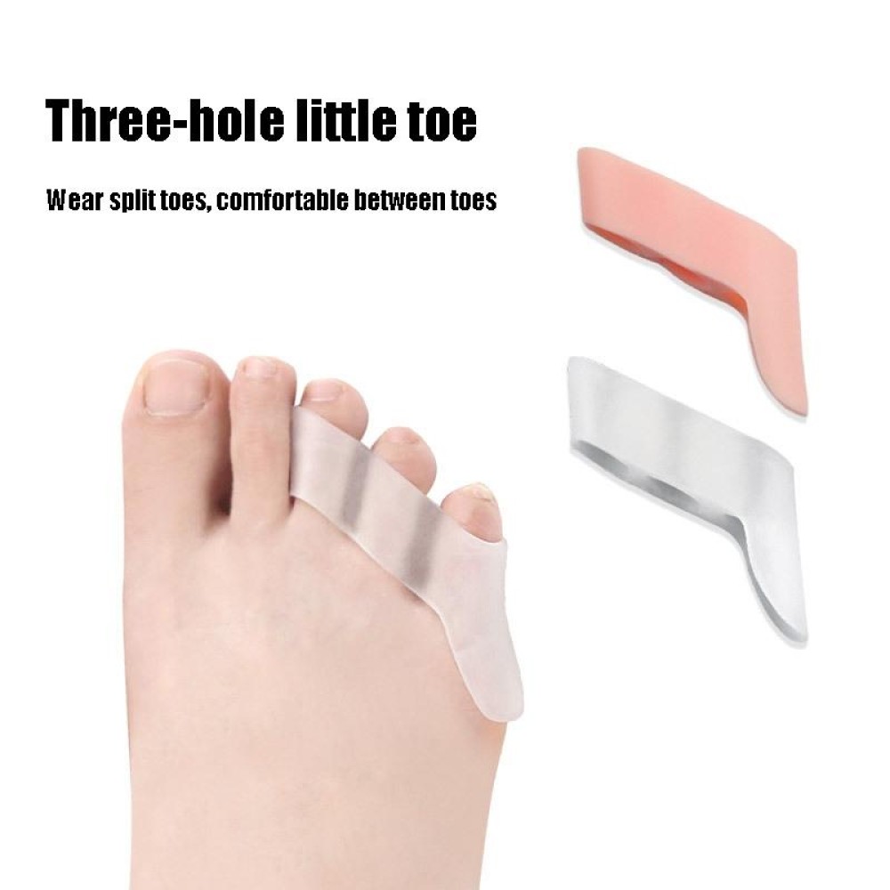 1 Pairs Three-hole Split Toe Protects Thumb External Separator Random Color Delivery