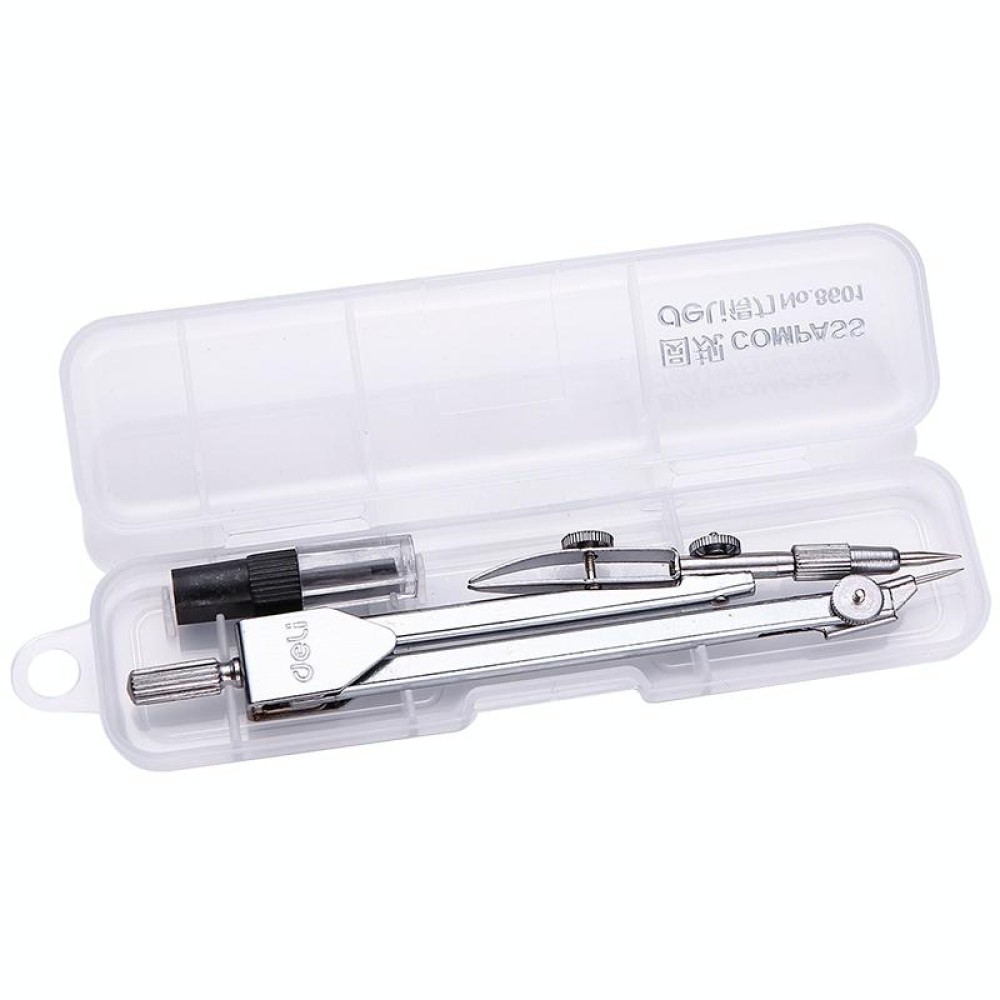 Stainless Steel Student Drawing Compass Math Geometry Tool (Included Box)