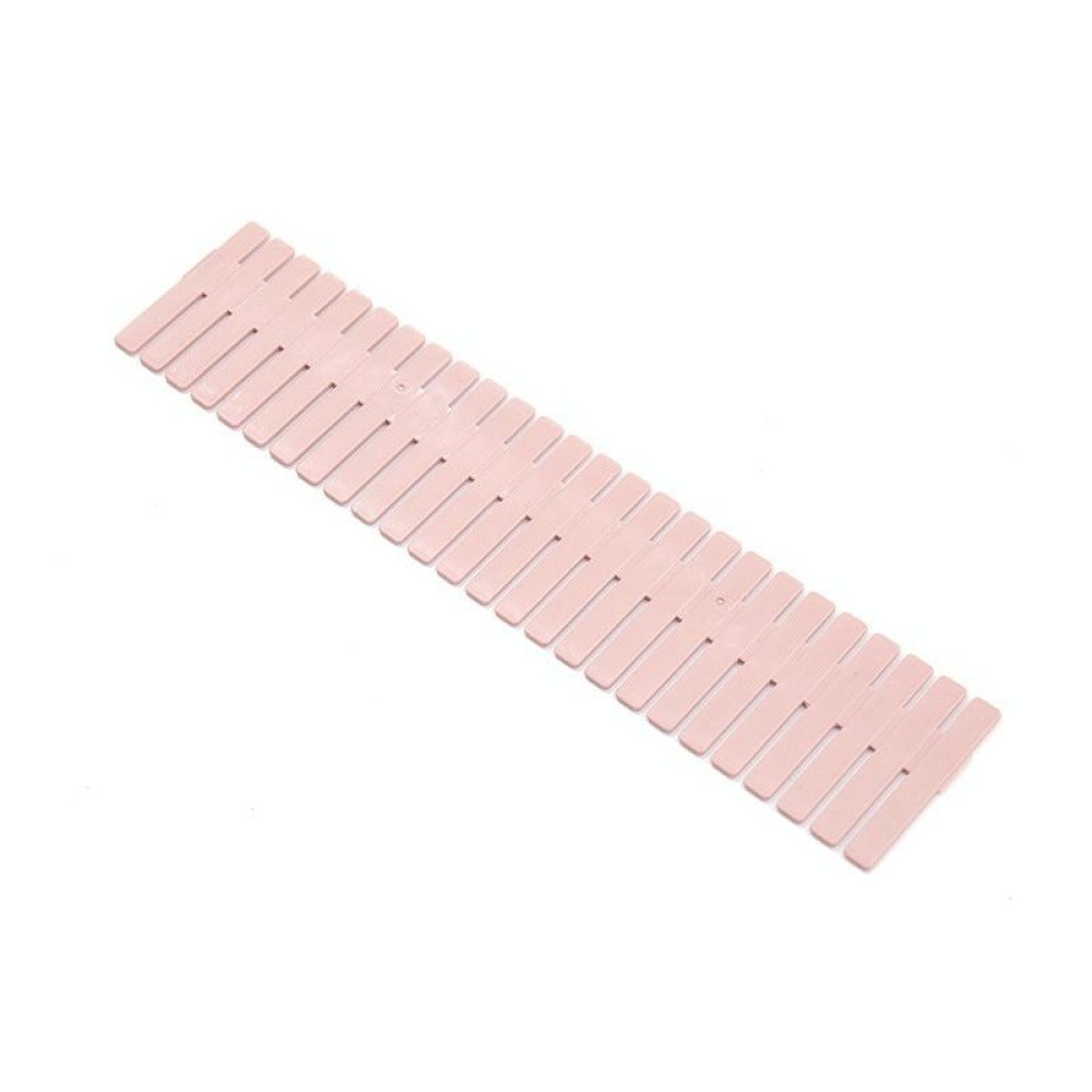 Plastic Drawer Divider Free Combination Classification Storage Board, Specification: 37x7cm(Pink)