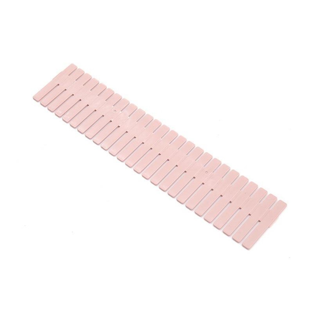 Plastic Drawer Divider Free Combination Classification Storage Board, 4pcs/Pack, Specification: 47x7cm(Pink)