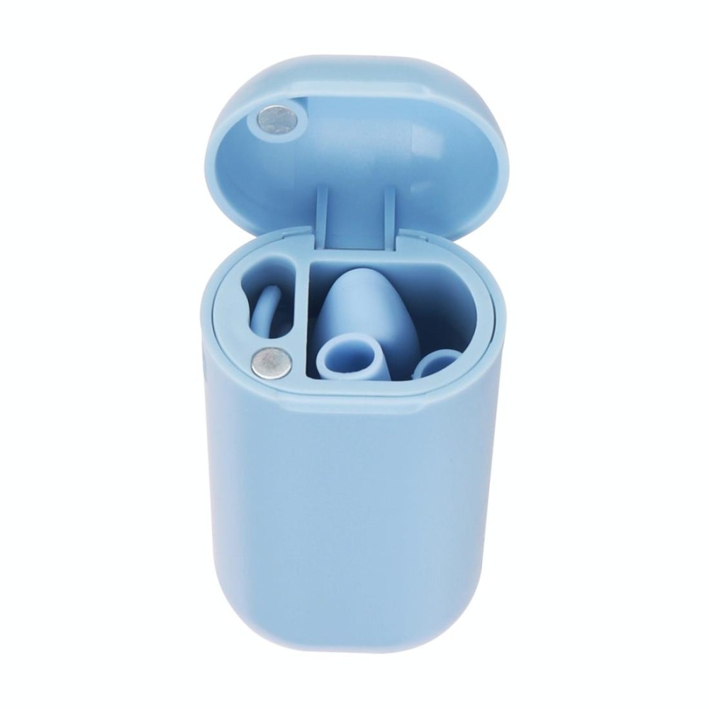 Portable Foldable Collapsible Reusable Silicone Drinking Straw Outdoor Household Drinking Tool, Straw Size: 230x8mm, Sytle:Section Node Straw(Blue)