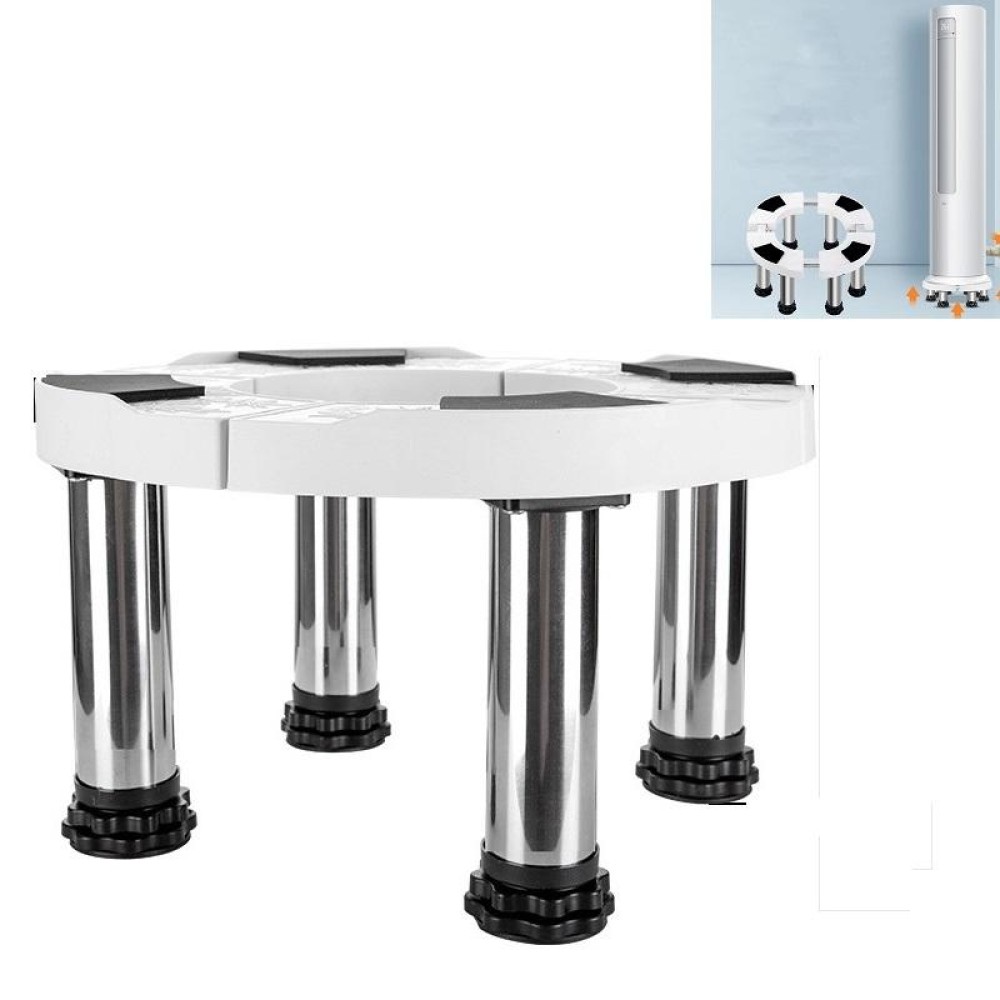 Round Air Conditioner Base Stainless Steel Stretchable Heightening Bracket, Specification:4-Legs Highten 20cm