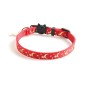 Pet Collar Webbing Cat Collar Star Moon with Pendant, Size:1x28cm(Red)