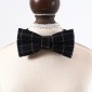 Pet Sub-Bow Tie Adjustable Cat Dog Collar Accessories, Style:Bowknot, Size:S 17-32cm(Black)
