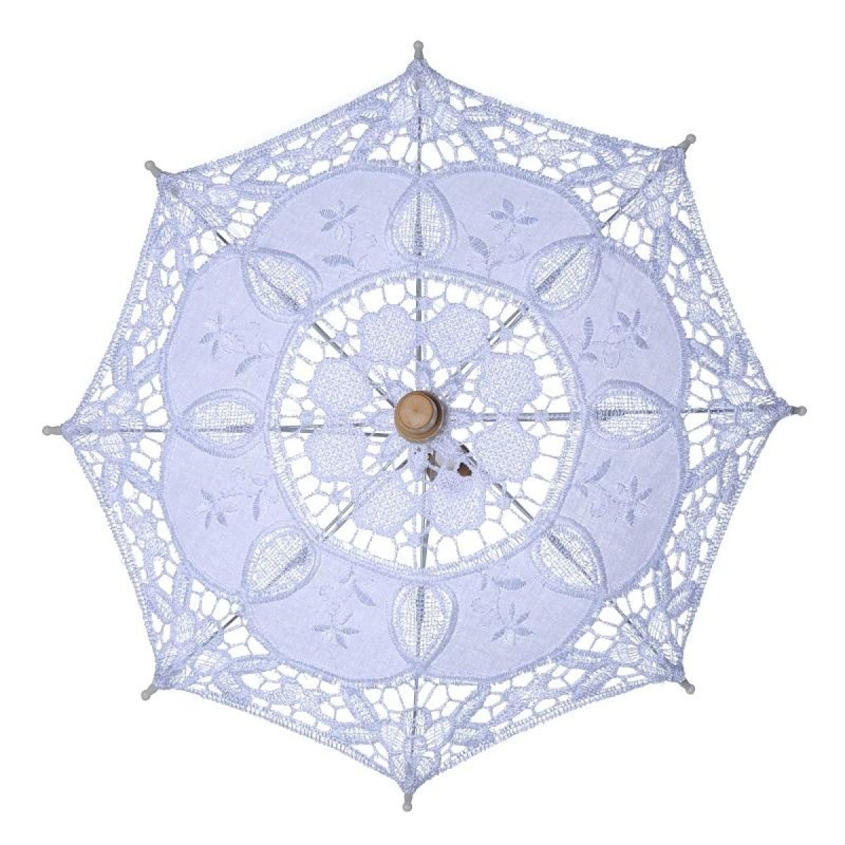 Wedding Bridal Lace Umbrella Shooting Props Wedding Supplies, Size: Length 26cm/ Diameter 29cm(White)
