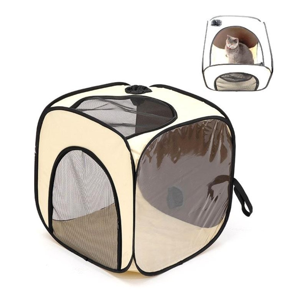 Pet Hair Drying Box Foldable Pet Dry Room Pet Hair Dryer Cage(Transparent)