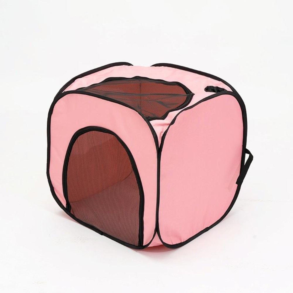 Pet Hair Drying Box Foldable Pet Dry Room Pet Hair Dryer Cage(Pink)