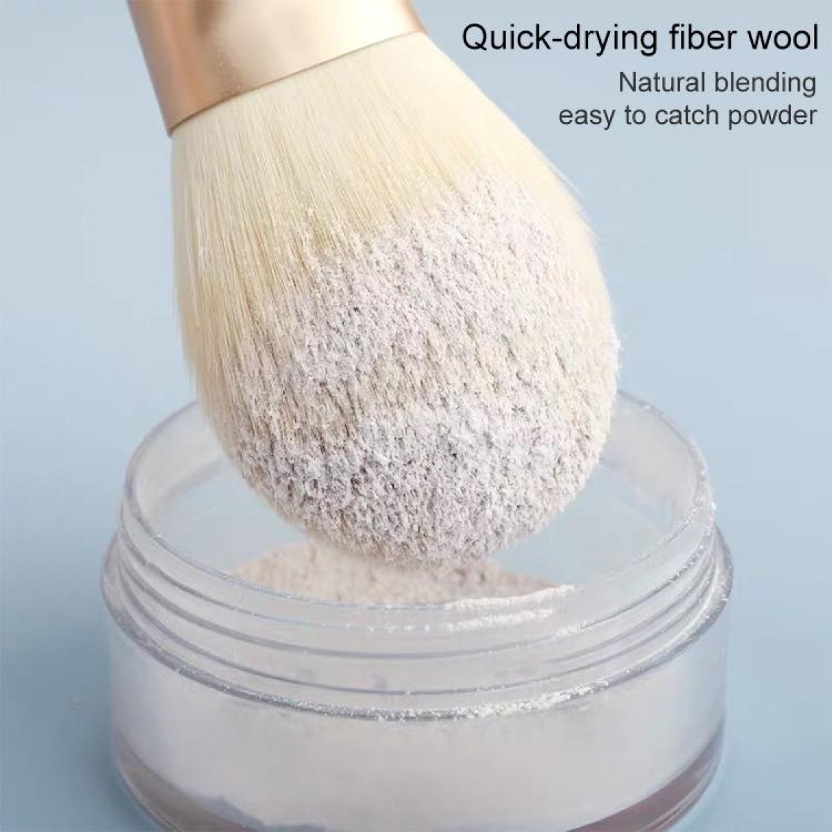 10 PCS / Set Makeup Brush Corn Silk Fiber Hair Loose Powder Brush Face And Eye Makeup Brush, Style:Without Bag