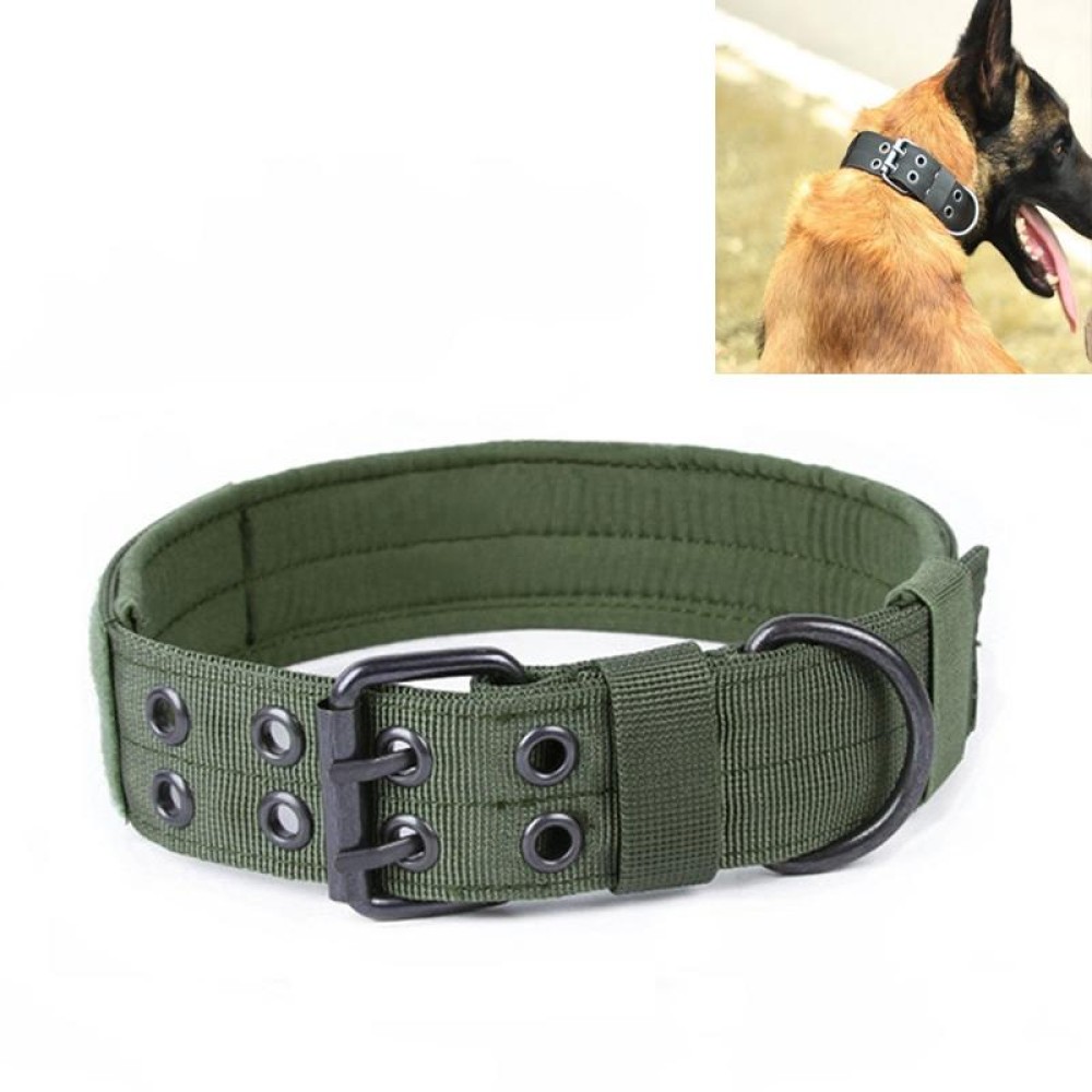 Multifunctional Adjustable Dog Leash Pet Outdoor Training Wear-Resistant Pull-Resistant Collar, Size:XL(Green)