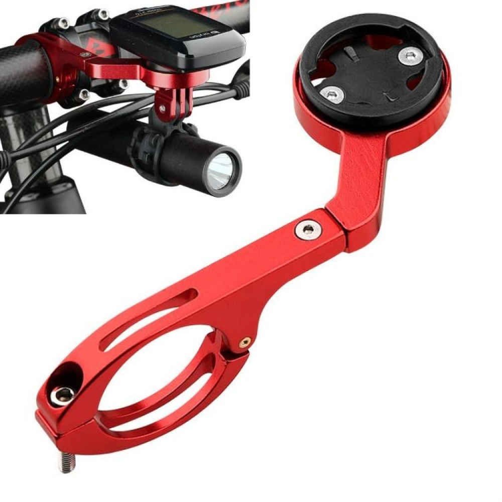 Bicycle Mountain Bike Aluminum Alloy Code Table Stand Universal Code Table Extension Flashlight Bracket(Red)