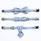 Pet Cowboy Bow Tie Collar Cats Dogs Adjustable Tie Collars Pet Accessories Supplies, Size:S 16-32cm, Style:Big Bowknot(Light Blue)