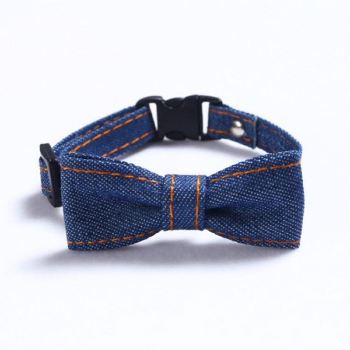 Pet Cowboy Bow Tie Collar Cats Dogs Adjustable Tie Collars Pet Accessories Supplies, Size:S 16-32cm, Style:Big Bowknot(Dark Blue)