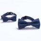 Pet Cowboy Bow Tie Collar Cats Dogs Adjustable Tie Collars Pet Accessories Supplies, Size:S 16-32cm, Style:Big Bowknot(Dark Blue)
