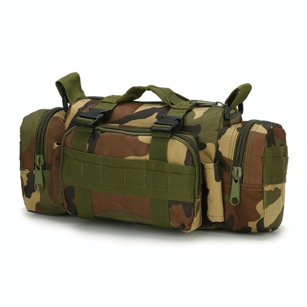 B04 Sports Outdoor Fishing Waterproof Waist Bag Photography Multifunctional Bag(Jungle Camouflage)