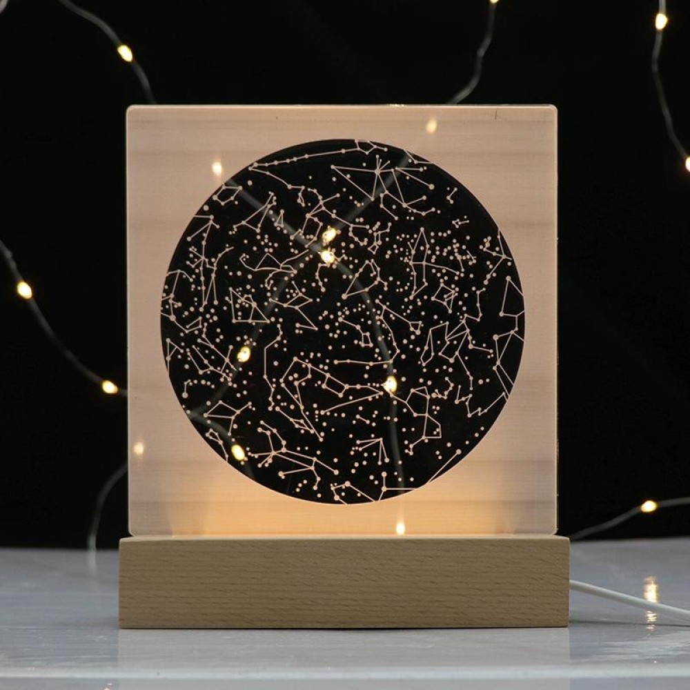 Button Switch 3D Night Light Constellation Glowing Colorful Night Light Bedroom Bedside Creative Table Lamp