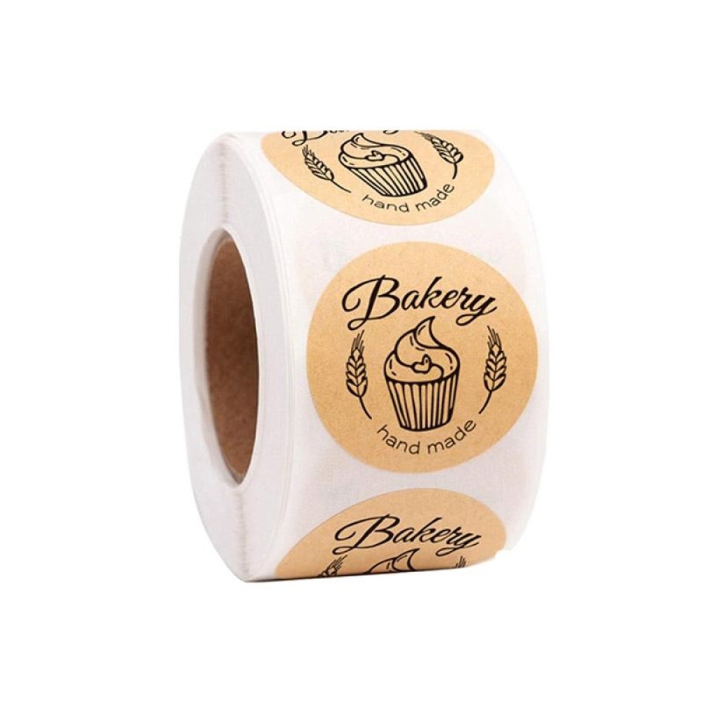 Baked Cake Food Holiday Decoration Label Sticker, Size: 2.5cm / 1inch(B-51)