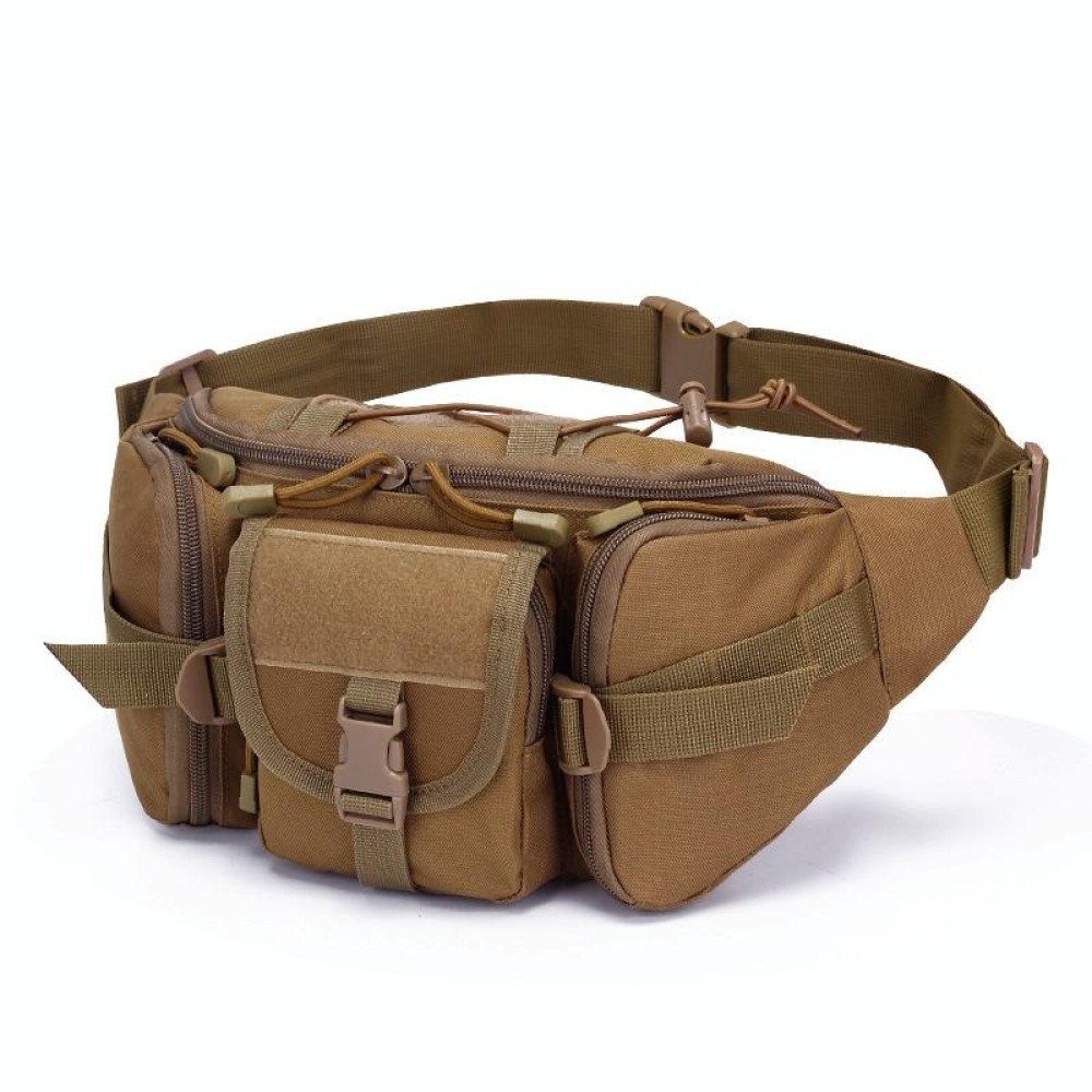 D05 Outdoor Sports Waterproof Waist Bag Fishing Multifunctional Chest Bag, Size: Free Size(Khaki)