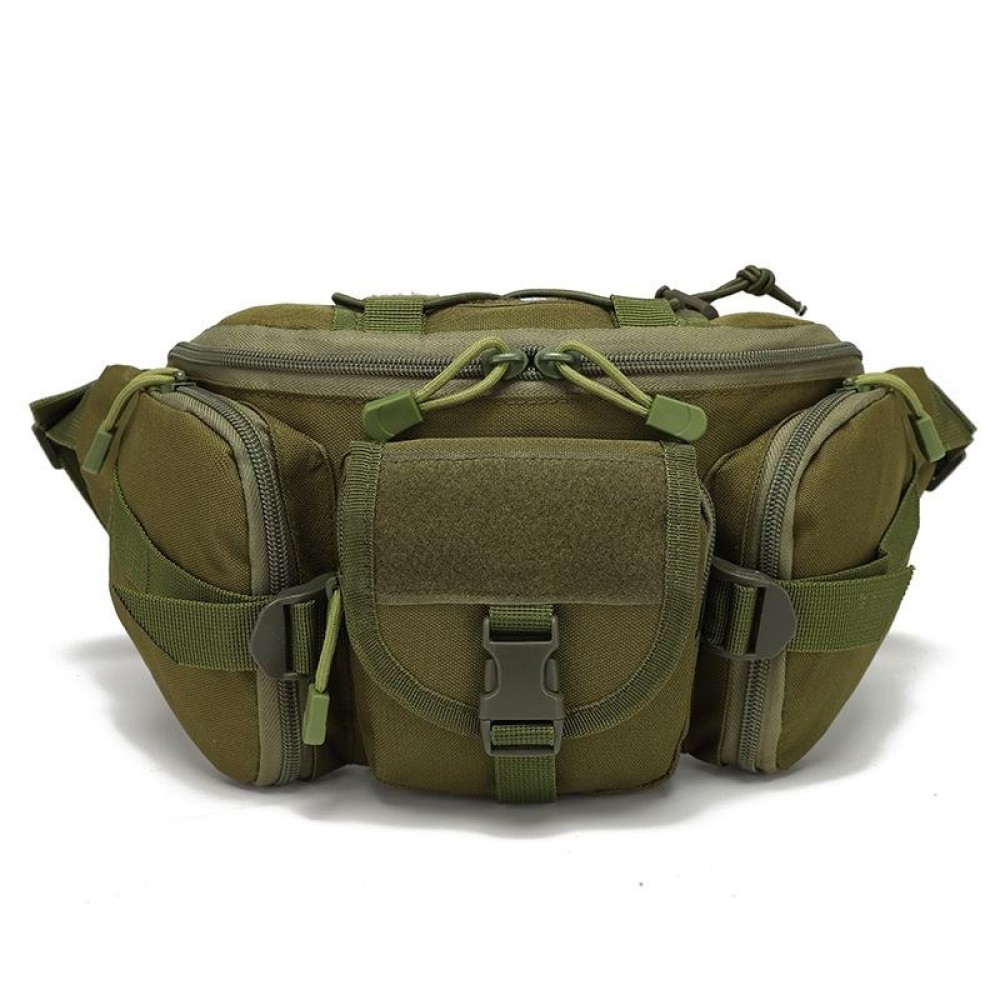 D05 Outdoor Sports Waterproof Waist Bag Fishing Multifunctional Chest Bag, Size: Free Size(Army Green)