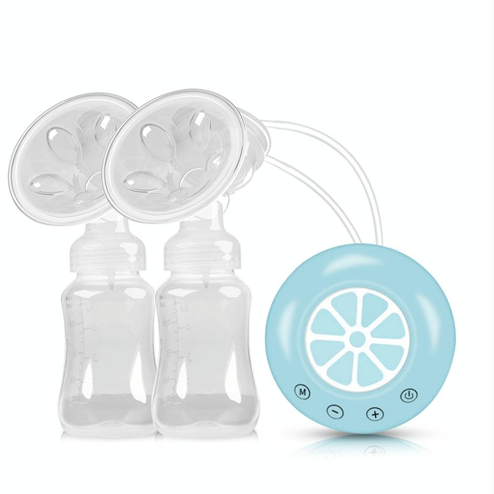 Large Suction Smart Electric Bilateral Breast Pump 12-Speed Silent Breast Pump(Blue)