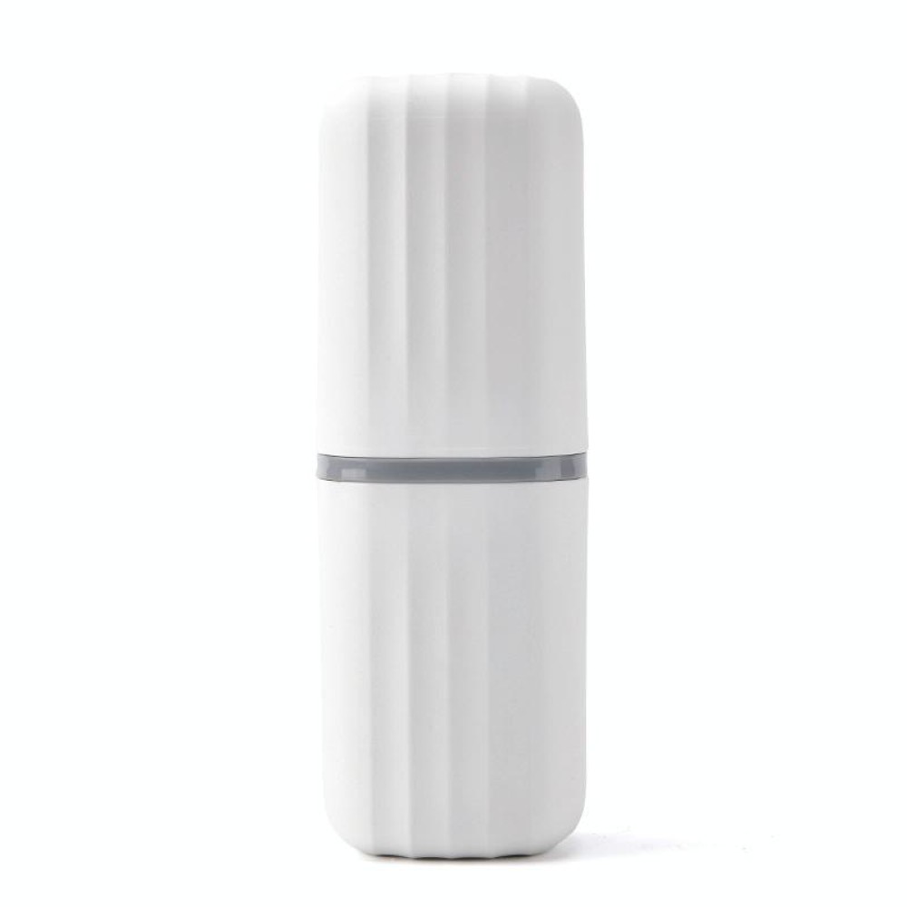 8 PCS Simple Home Travel Mouthwash Cup Toothpaste Storage Box Dental Kit(White)