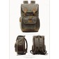 Batik Canvas Waterproof Photography Bag Outdoor Wear-resistant Large Camera Photo Backpack Men for Nikon / Canon / Sony / Fujifilm(Army Green)