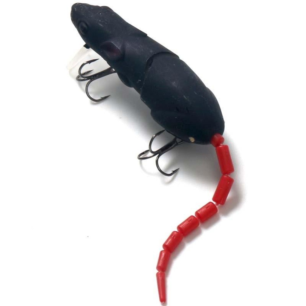 15.5cm15.5g Broken Mouse Minnow Bait Lure Hard Bait Fake Bait Fishing Tackle(No. 1 Black)