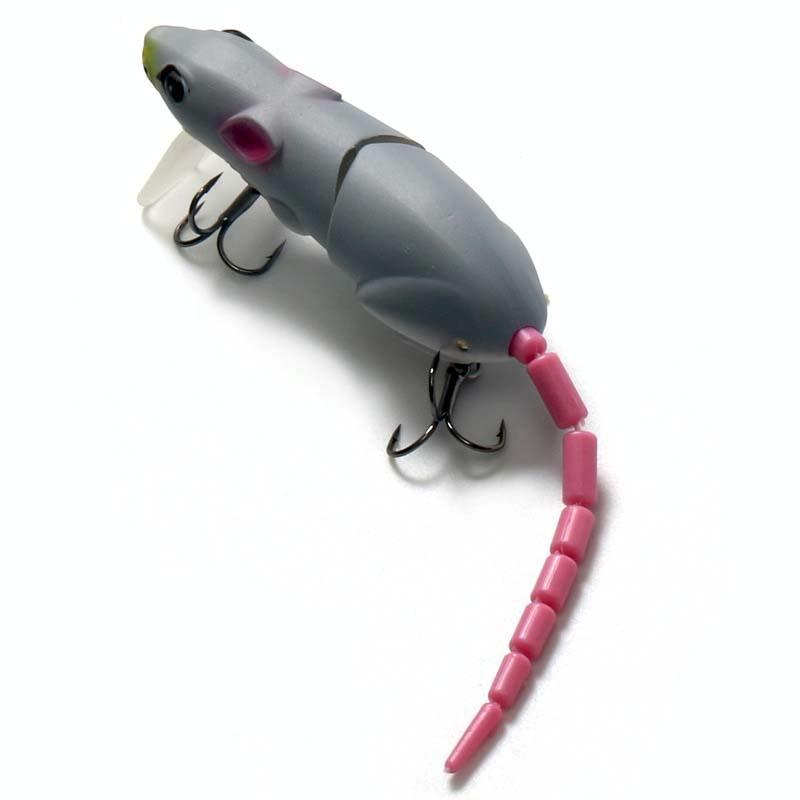 15.5cm15.5g Broken Mouse Minnow Bait Lure Hard Bait Fake Bait Fishing Tackle( No. 3 Gray)